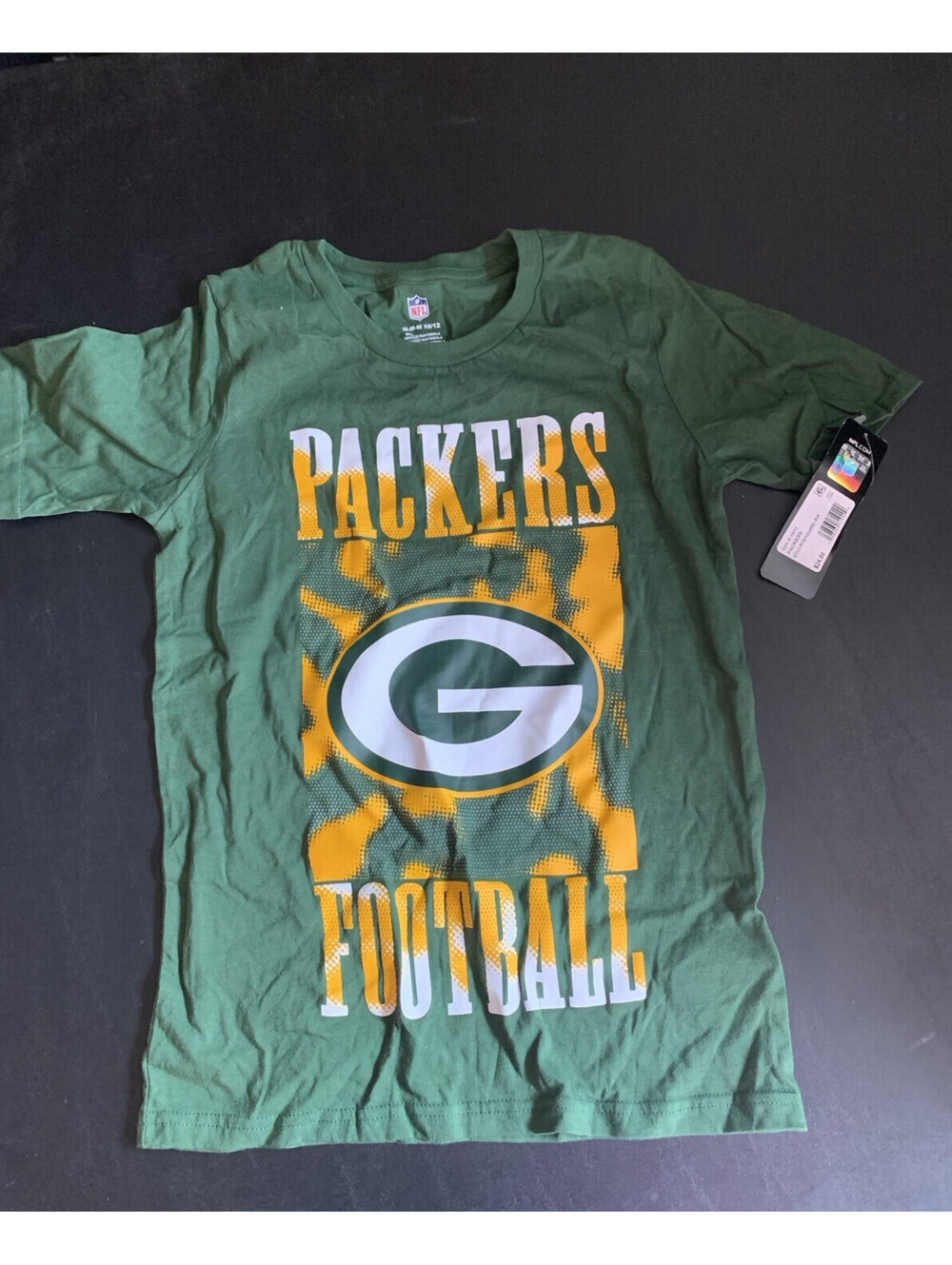 NFL Green Bay Packers Youth Tee Shirt Green M 10/12 National Football League NWT